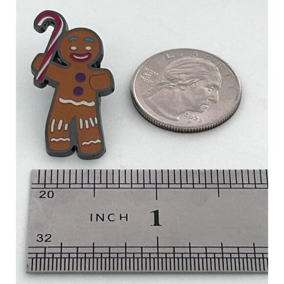 DreamWorks Shrek Gingerbread Man Gingy Enamel Pin Candy Cane - Picture 2 of 3